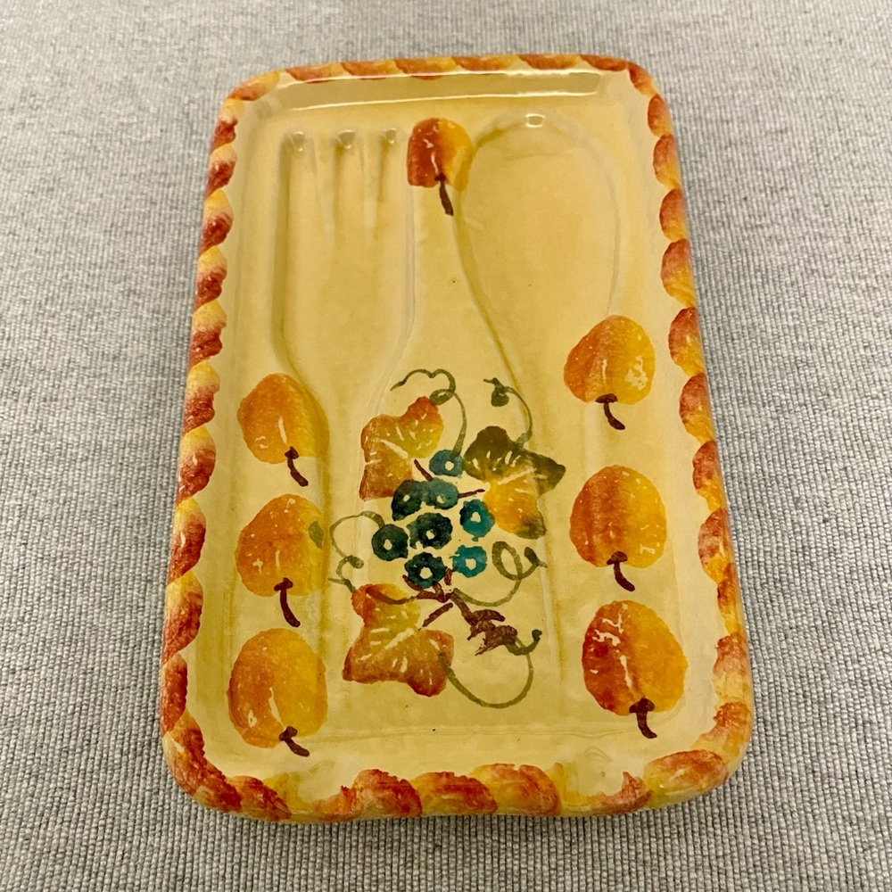 Arte Italica Yellow and Orange Ceramic Tray